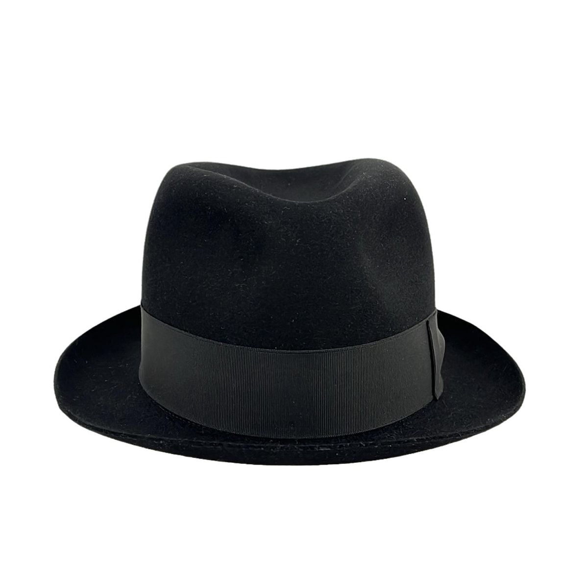 Borsalino ボルサリーノ ハット 57 黒 リボン BY TORAYA ラビット