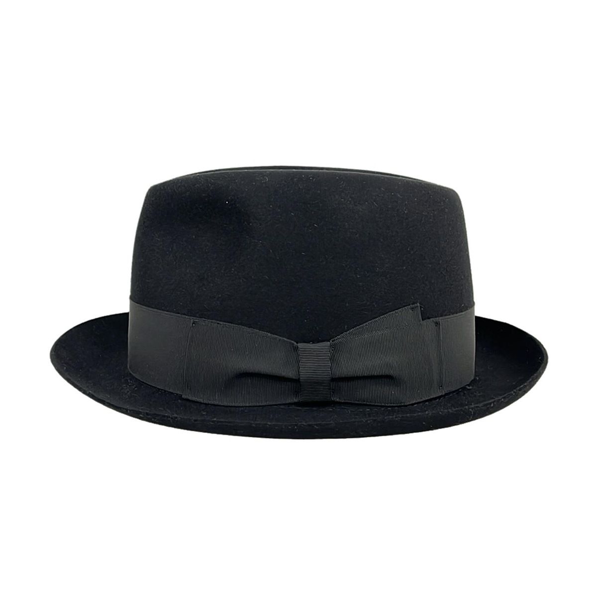 Borsalino ボルサリーノ ハット 57 黒 リボン BY TORAYA ラビット