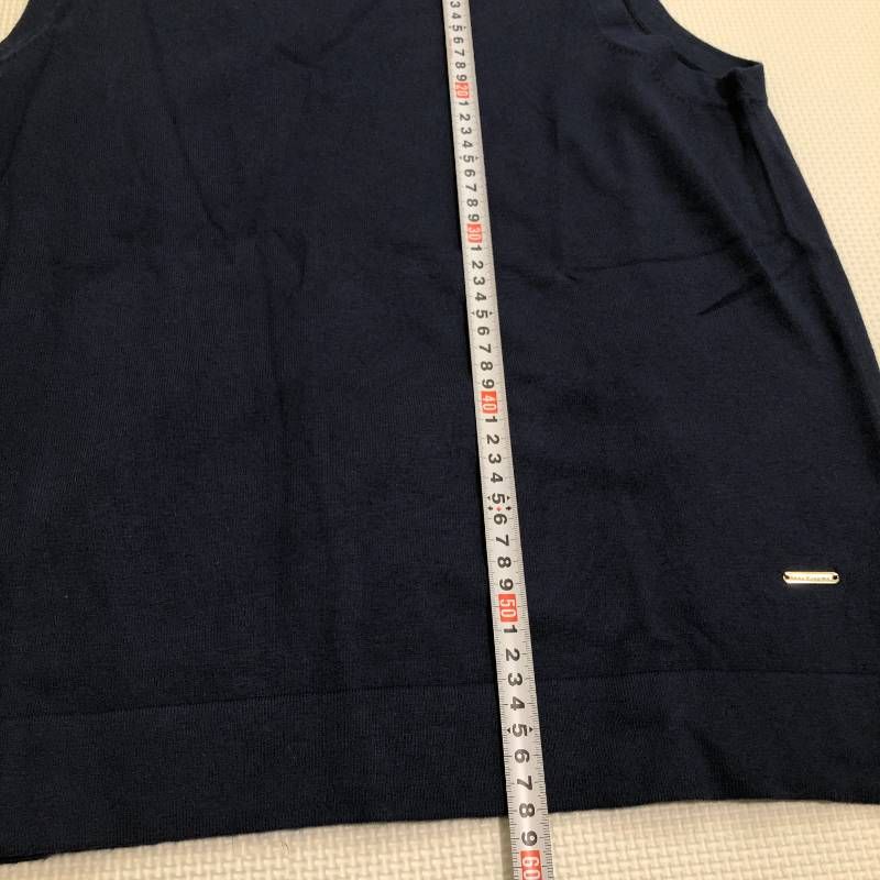 オリジナルボタンシルクミックスアンサンブルニット