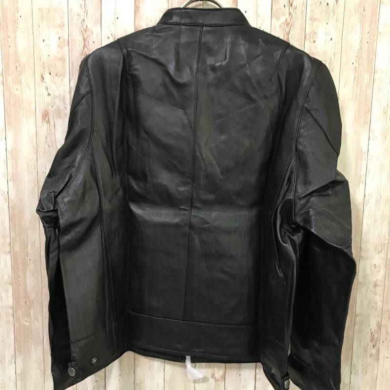 タ 元町ゼラール ソフトラムレザー スタンド ライダースジャケット 11 15 ブラック