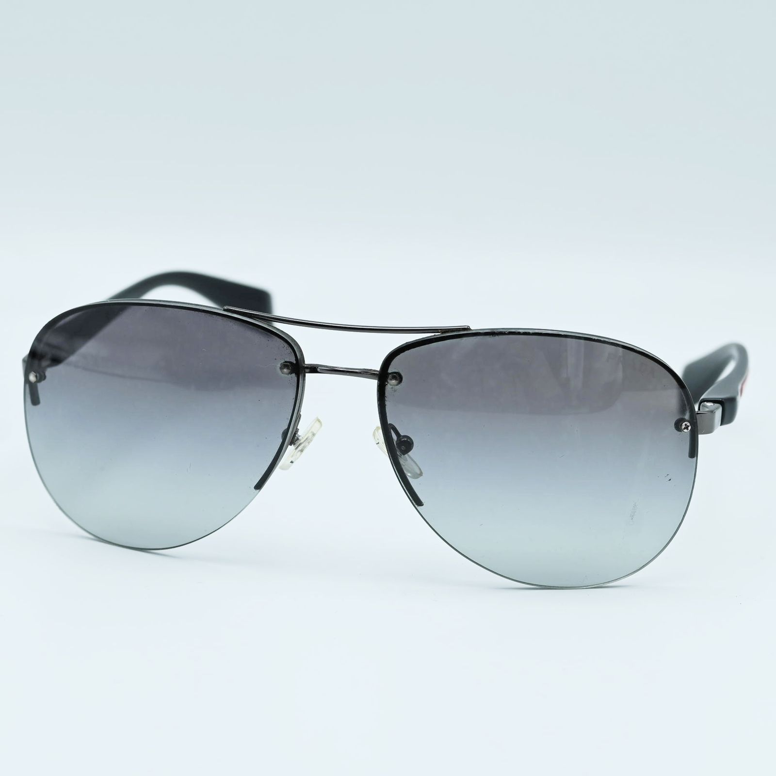 K 09 PRADA SPORT プラダスポーツ サイドロゴ サングラス ブラック