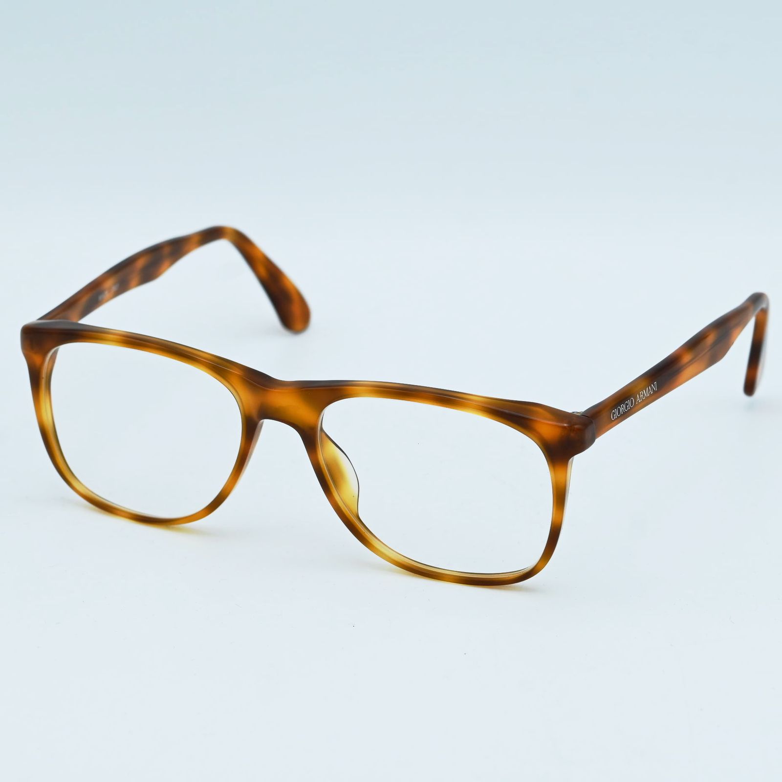 S 08 GIORGIO ARMANI ジョルジオアルマーニ べっ甲柄 セルフレーム メガネ ブラウン 403