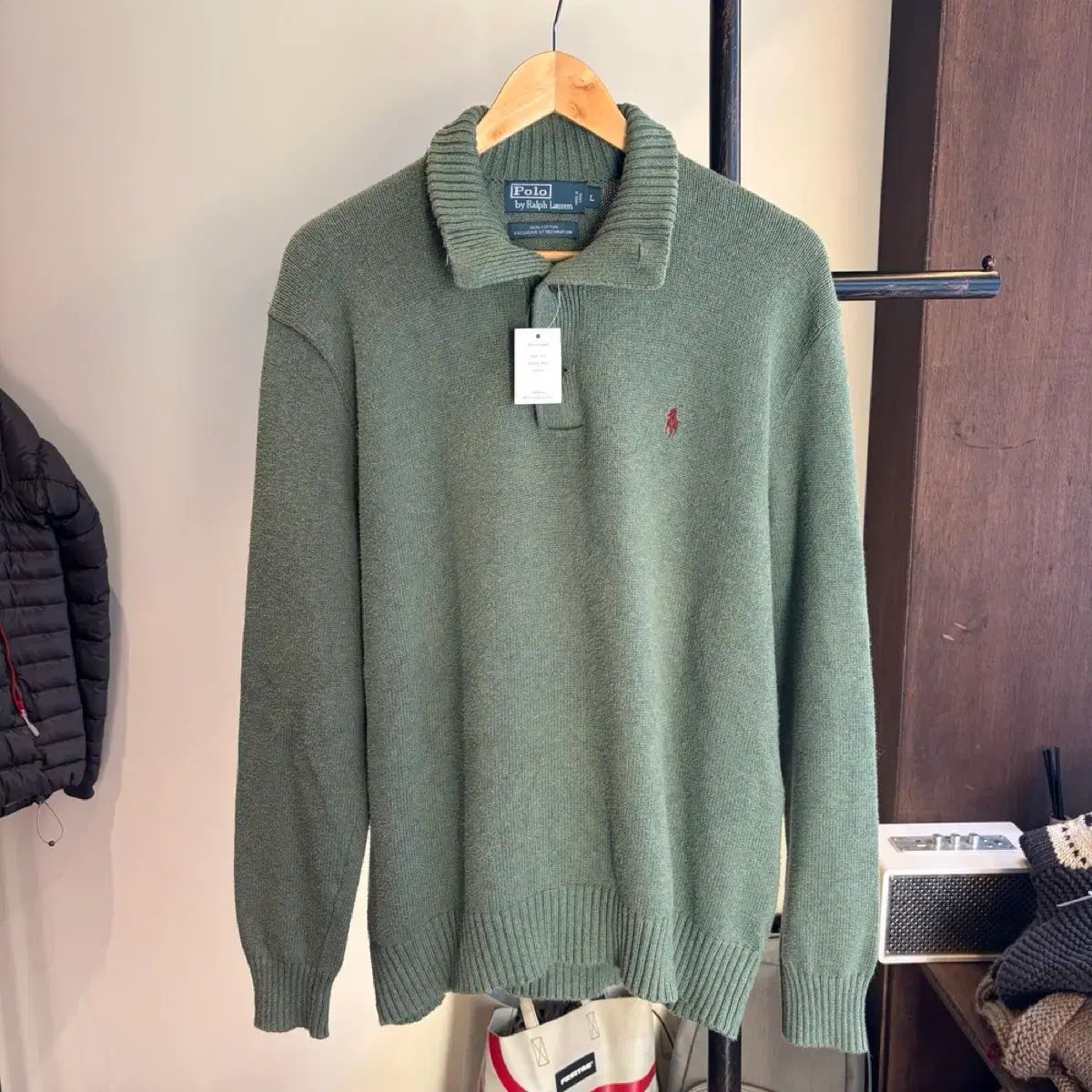 15584 - ポロラルフローレン ハーフ 節約 ニット POLO RALPH LAUREN