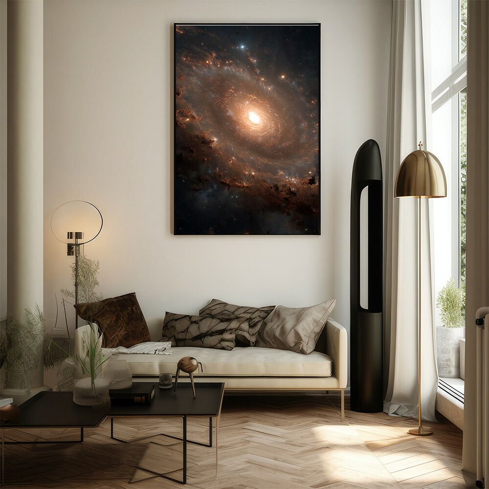 B2サイズ（約51x73cm）】【lm-poster-568】【フレーム付き】宇宙