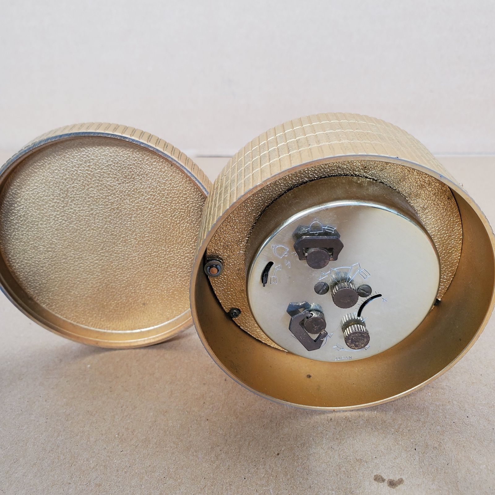 ジャンク扱い】CITIZEN シチズン 置き時計 アンティーク 手動アラーム