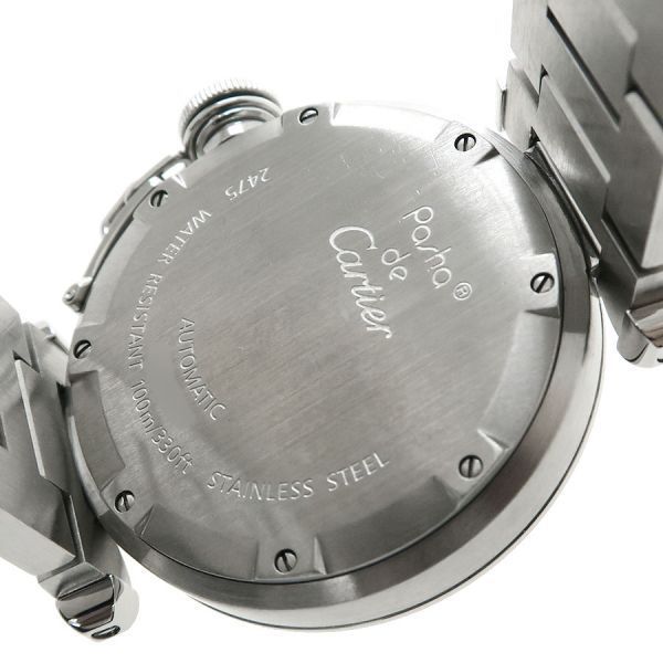 カルティエ パシャCビッグデイト 35mm W31055M7 メンズ 腕時計【A