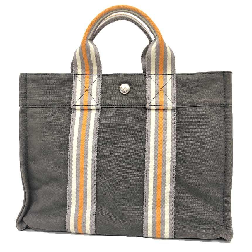 HERMES エルメス フールトゥPM 銀座限定 キャンバス トートバッグ 