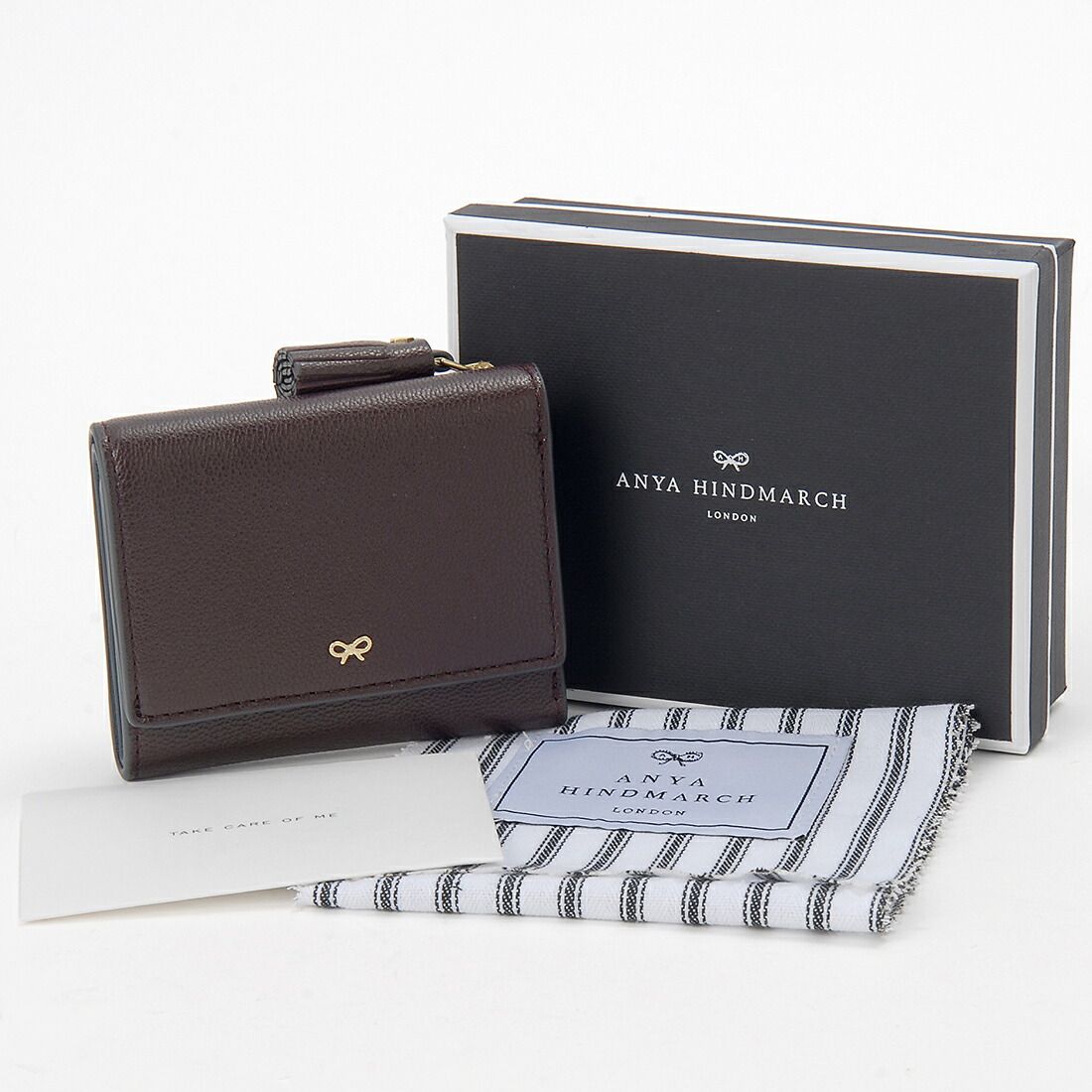  アニヤハインドマーチ ANYA 三つ折り財布 レディース ボルドー PEEPING EYES 三つ折り財布 折り財布