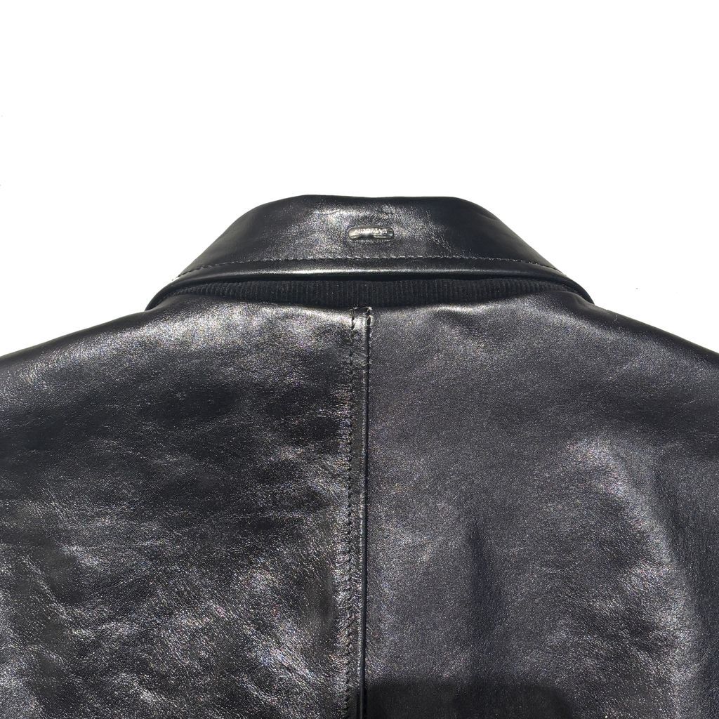 OUR LEGACY アワーレガシー MINI JACKET Top Dyed Black Leather