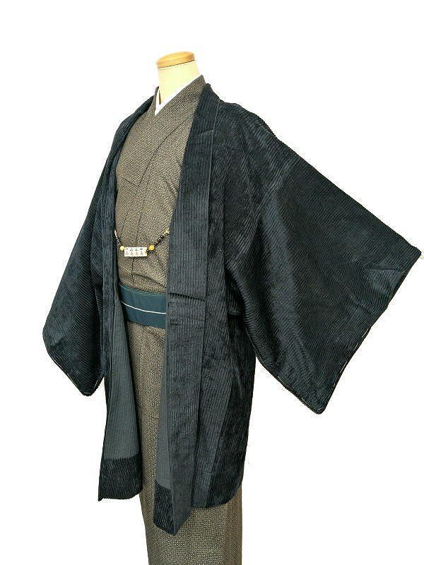 Lサイズ 男物 綿 羽織 選べる コーデュロイ メンズ羽織 防寒 冬 着物コート