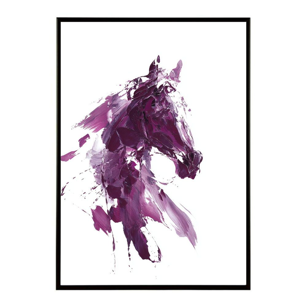 きき A2サイズ（約42x59cm）】【lm-poster-5756】【フレーム付き】ホース