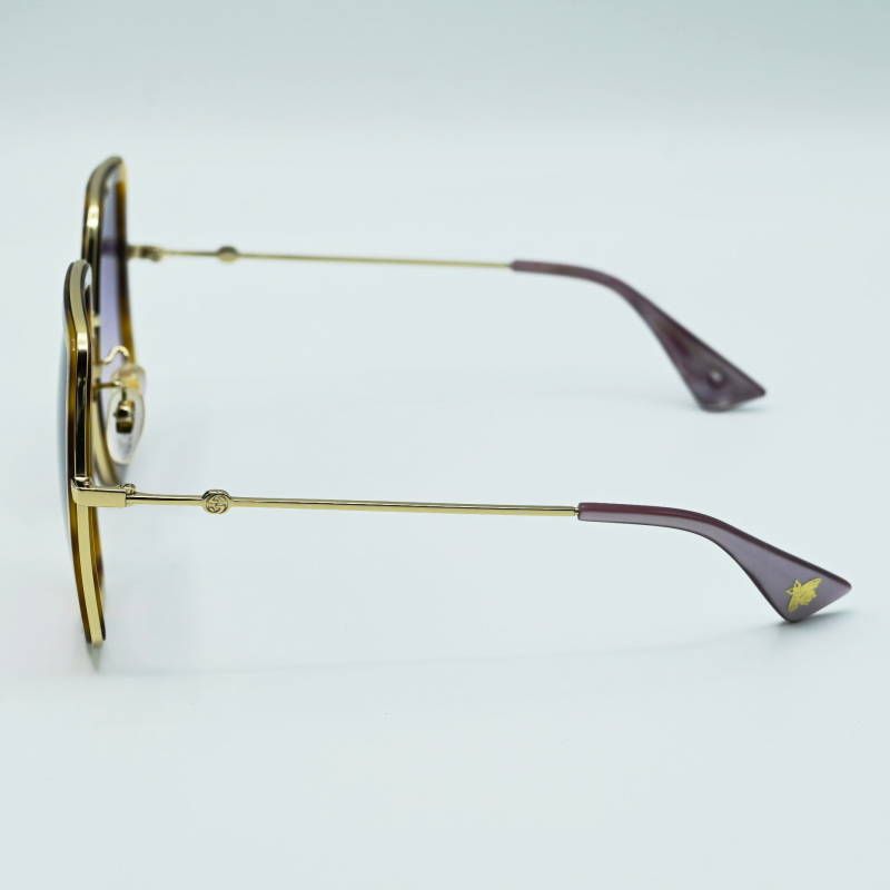 極美品 GUCCI グッチ べっ甲柄 ウェリントン サングラス GG柄 極美品