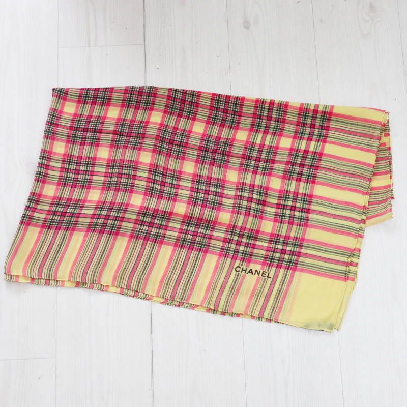シャネル チェック柄