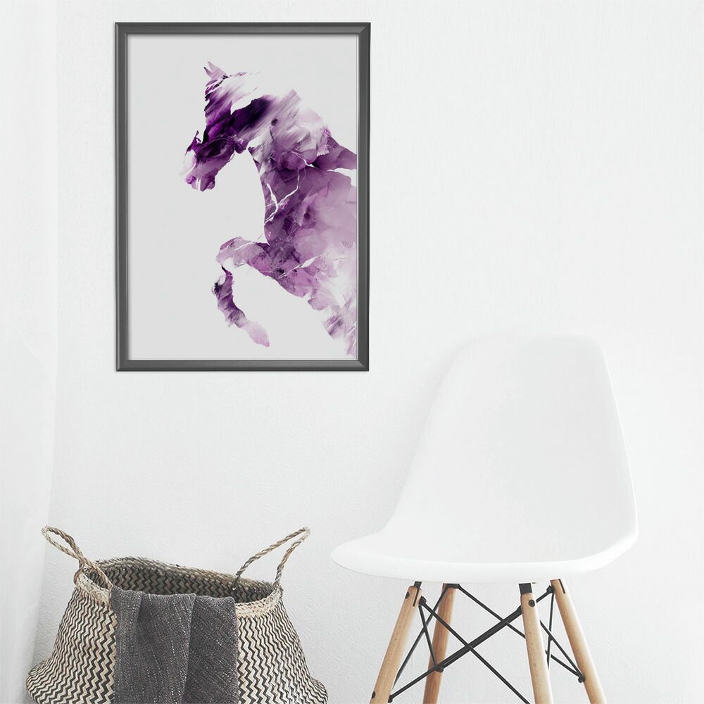 B2サイズ（約51x73cm）】【lm-poster-5762】【フレーム付き】ホース