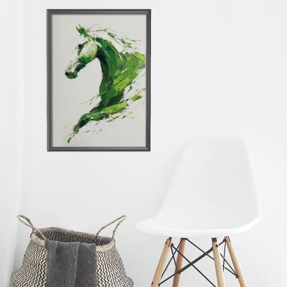 A2サイズ（約42x59cm）】【lm-poster-5765】【フレーム付き】ホース