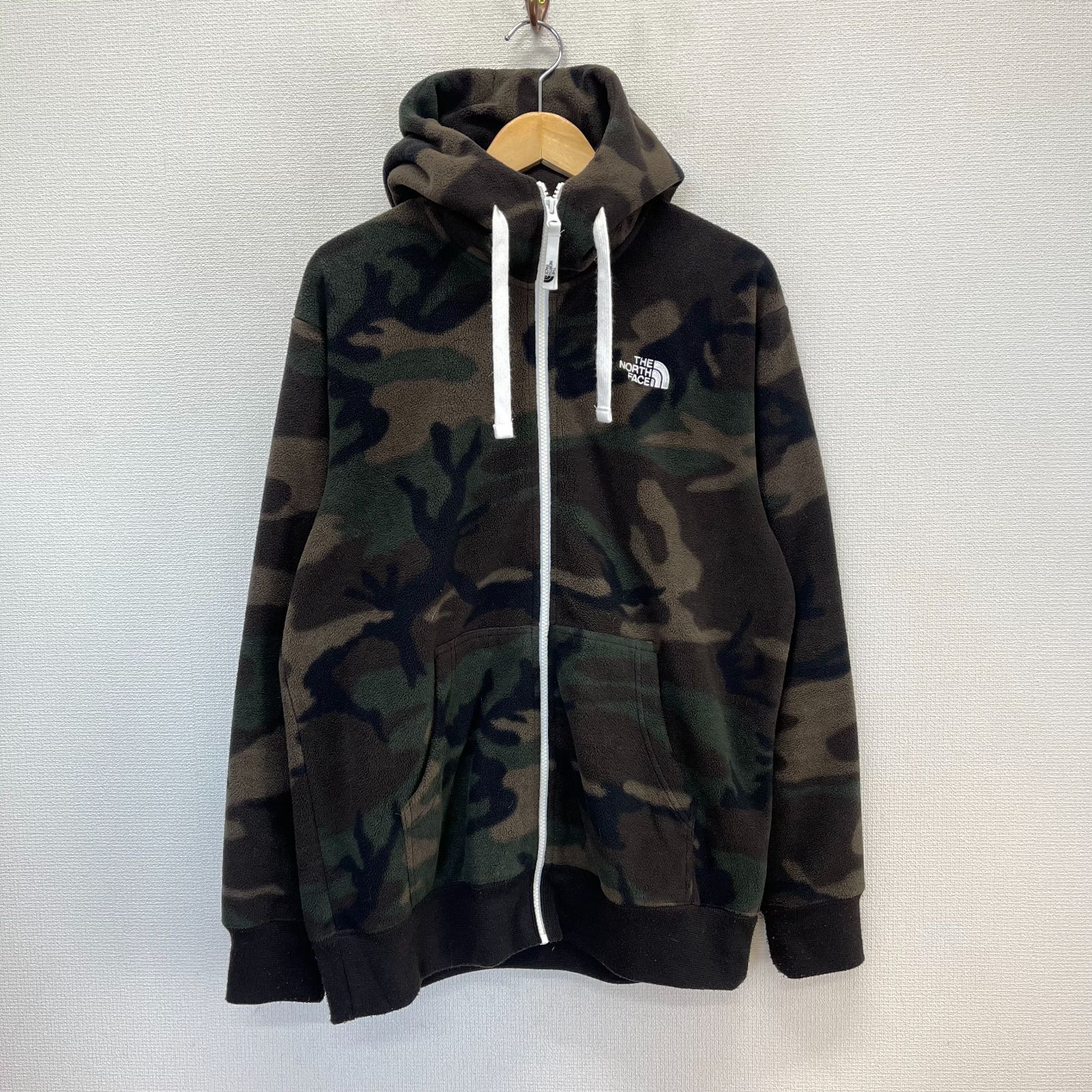 THE NORTH FACE ノースフェイス NL 71445 CAMO FLEECE HOODIE リアビューカモフリースフーディ ジップアップパーカー L