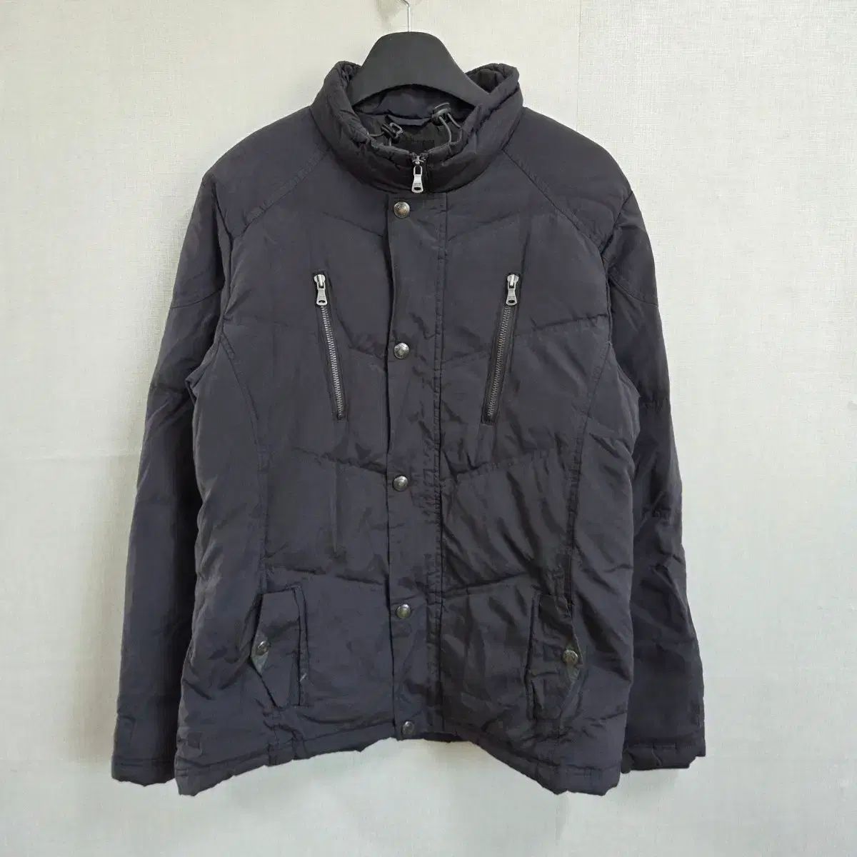 M メンズ カルバン・クライン ブラック メンズ ダウン アウター