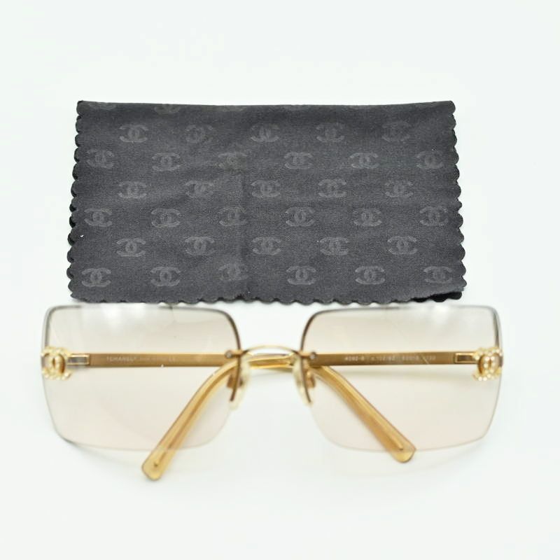 CHANEL シャネル サイドココマーク ラインストーン ハーフリム