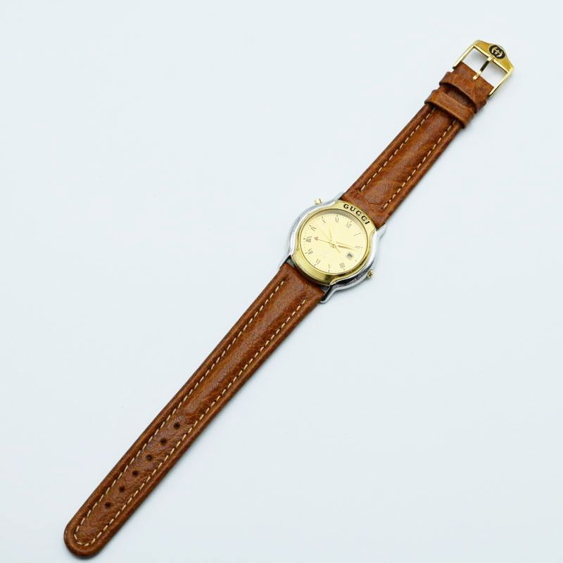 クオーツ時計 シャンパン文字盤