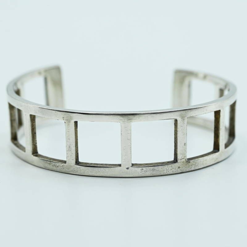 S 06-k 145 GUCCI グッチ SV 925 オ―プンバングル シルバー