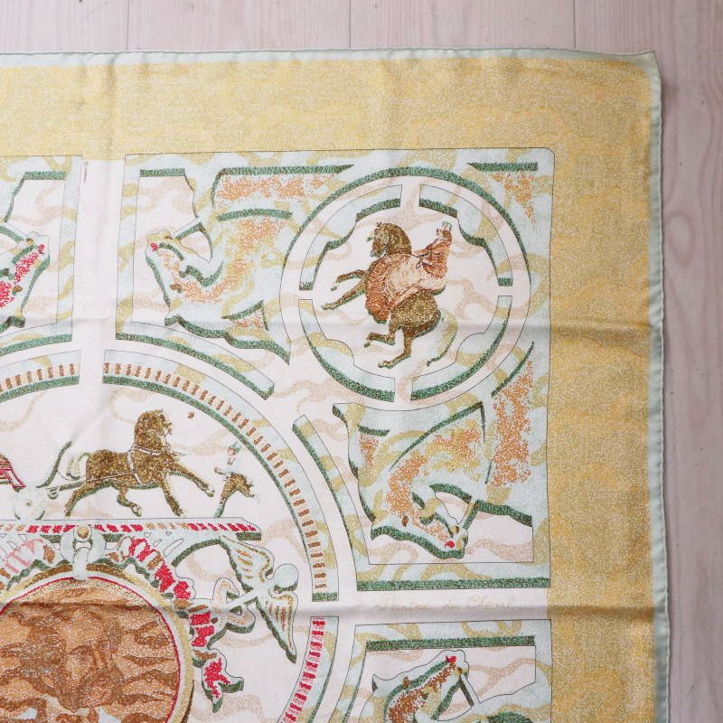 大判スカーフ イエロー