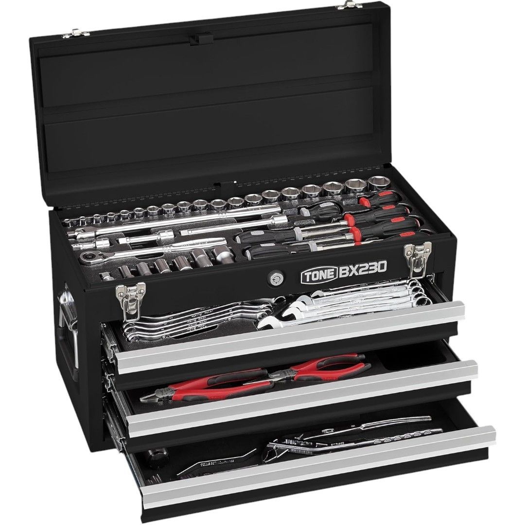 トネ TONE ツールセット 差込角9 5 mm 3 8 ブラック 内容72点