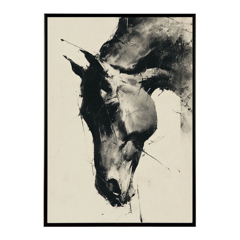 A2サイズ（約42x59cm）】【lm-poster-5786】【フレーム付き】ホース