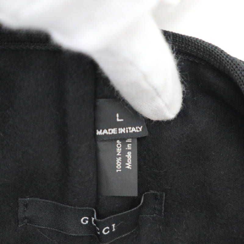 GUCCI グッチ GG ネオプレン ネックウォーマー L ベージュ ブラック S 07 k 035 ミニワンピ スタイルアップ