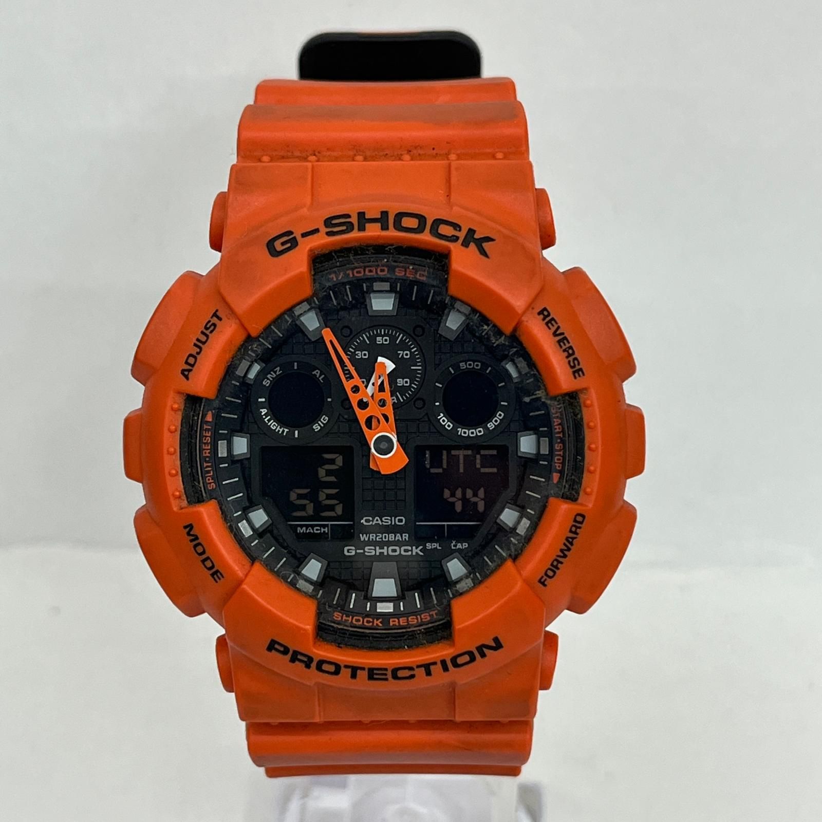 加古川店】 中古 G-SHOCK | ジーショック 腕時計 GA-100L オレンジ