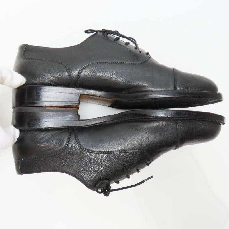 S02-k032 GIORGIO ARMANI ジョルジオアルマーニ ストレートチップ レザ