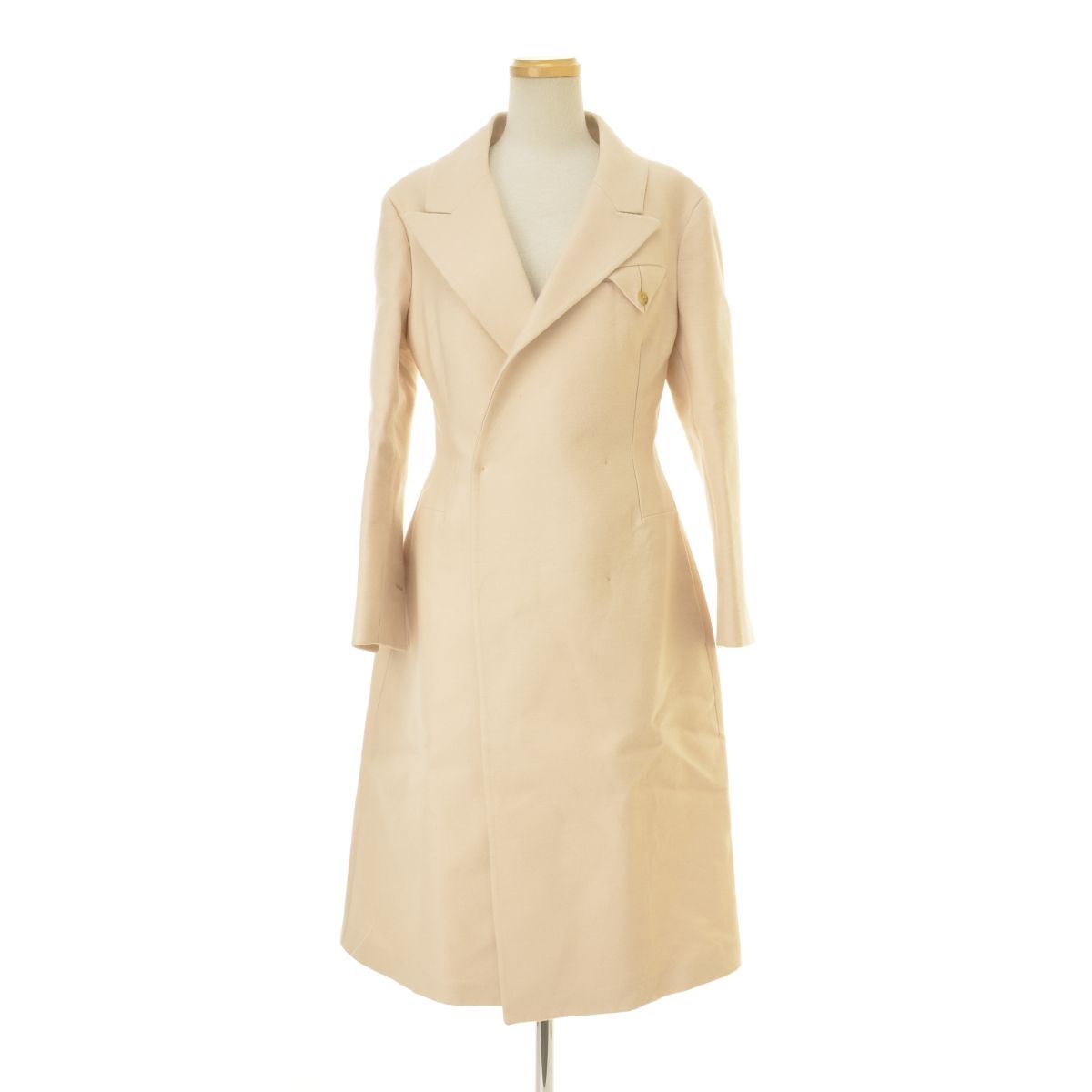 FALL 2019 594531 VKDK 0 シルク混 チェスター ロングウールコート