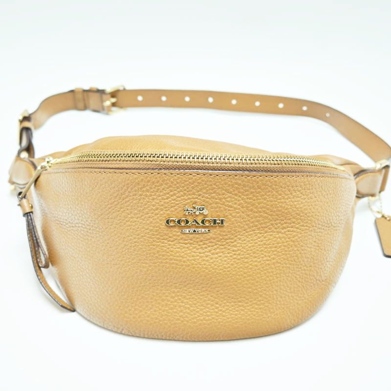 COACH コーチ レザ― ボディバッグ ウエストバッグ F487378 チャ M10