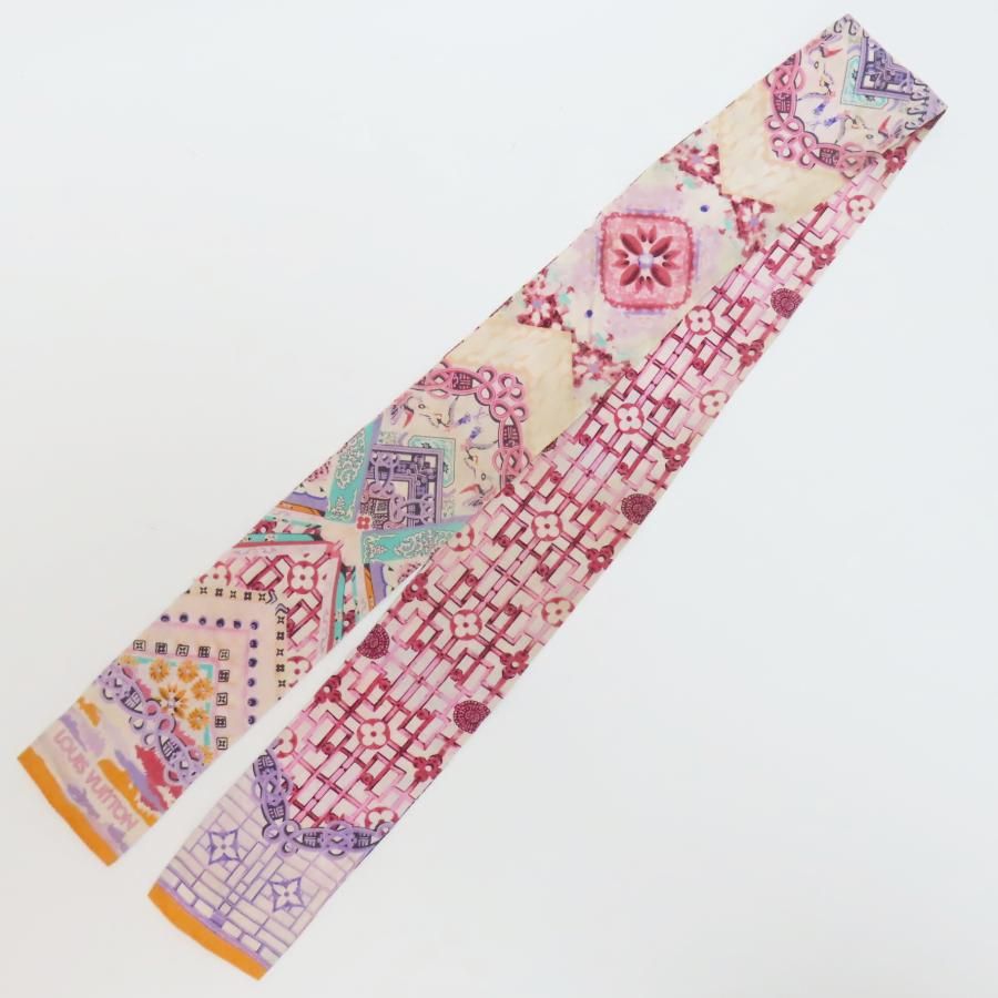 K 12-k 012 LOUIS VUITTON ルイヴィトン パラダイスフラワー シルク ツイリースカーフ マルチ