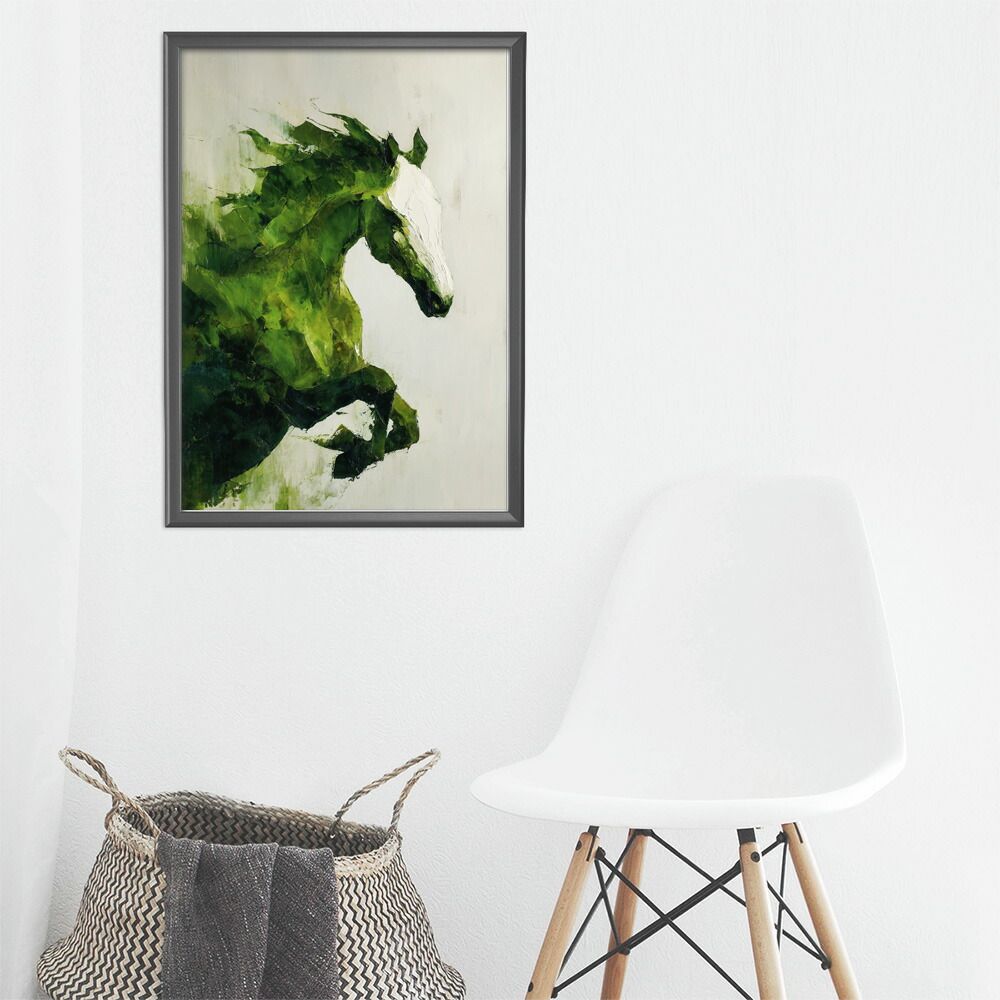A2サイズ（約42x59cm）】【lm-poster-5802】【フレーム付き】ホース