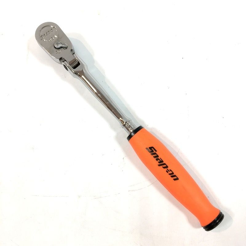 Snap-on スナップオン 3 8 コンパクトフレックスラチェットハンドル FHCLF 72 ラチェット ソフトグリップ オレンジ ハンドツール DW 3735