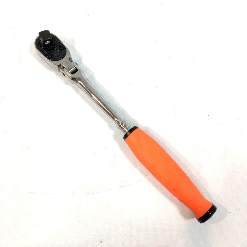 Snap-on スナップオン 3 8 コンパクトフレックスラチェットハンドル FHCLF 72 ラチェット ソフトグリップ オレンジ ハンドツール DW 3735