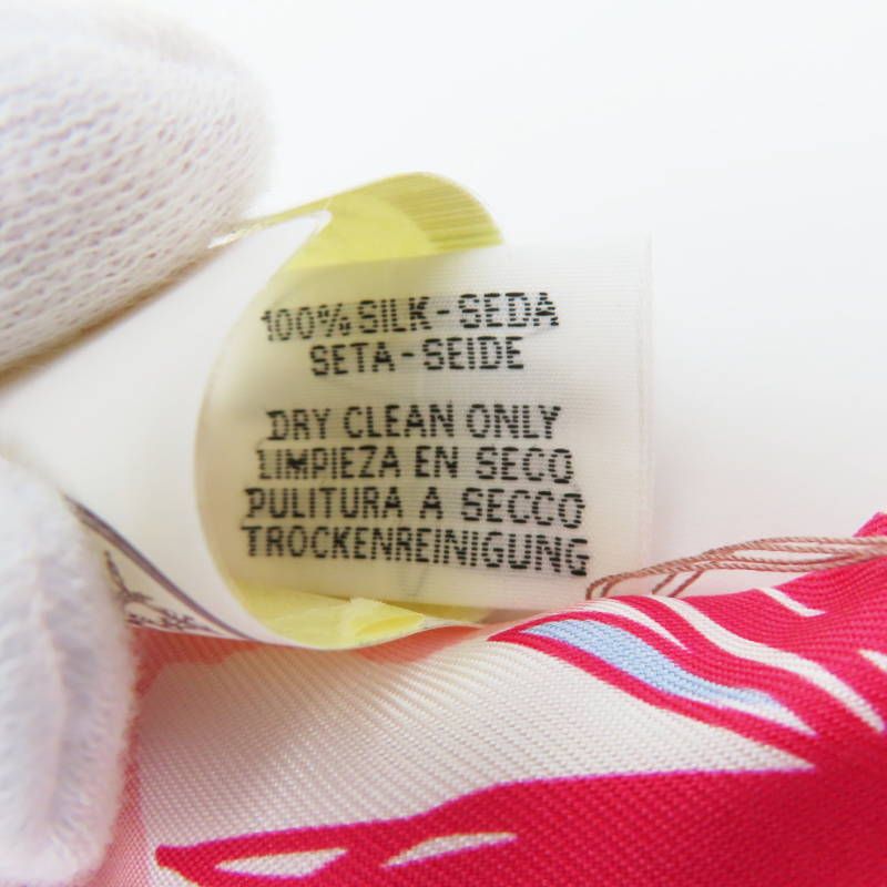  M 04-k 133 HERMES RAYURES D´ETE エルメス レイユール デテ シルク ツイリー スカーフ マルチ バンダナ スカーフ 小物