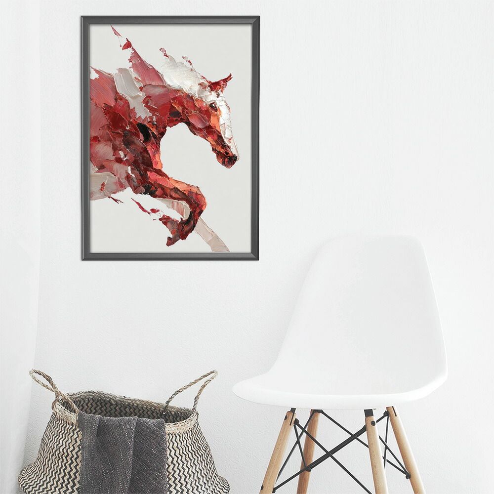 A1サイズ（約59x84cm）】【lm-poster-7757】【フレーム付き】馬 ホース