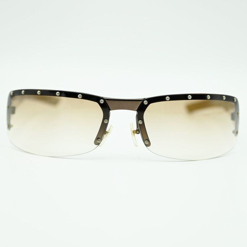 GUCCI グッチ サイドGG柄 ハーフリム グラデーション サングラス