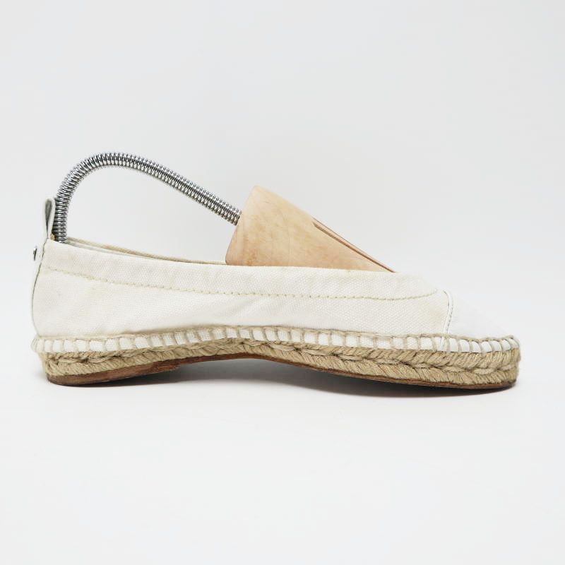 M06-k045 HERMES エルメス セリエ キャンバス/レザー エスパドリーユ
