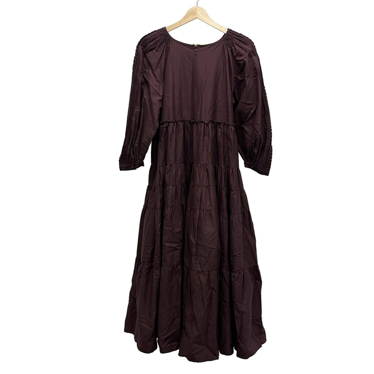 Pheeta フィータ ワンピース サイズ2 M レディース - ボルドー クルーネック 長袖 ロング