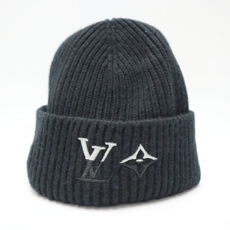 LOUIS VUITTON ルイヴィトン LV デュアル ビーニー カシミヤ 二