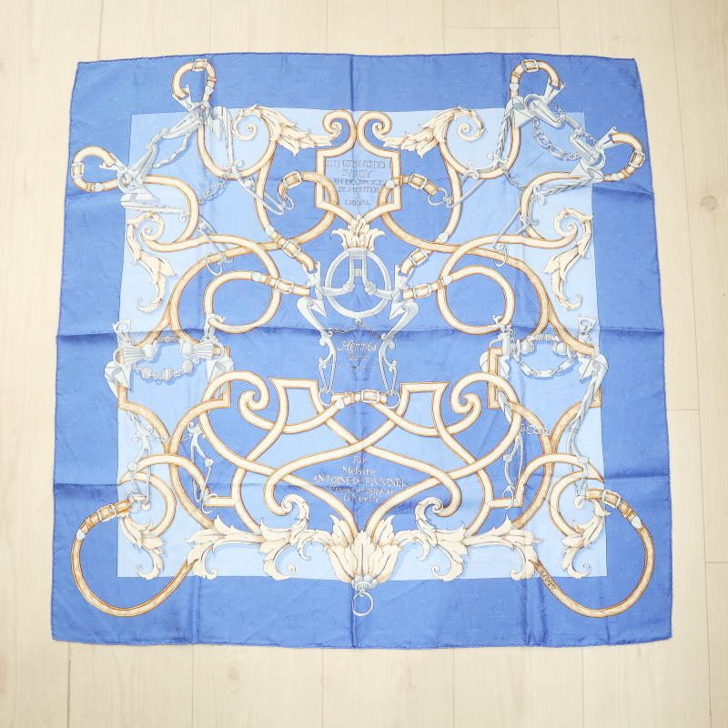 HERMES L'INSTRVCTION DV ROY エルメス 帝王学 カレ90 シルク 大判