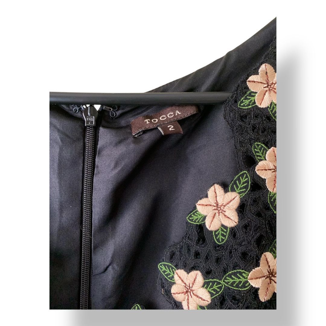 TOCCA 花柄刺繍 ノースリーブワンピース 110 TOCCA 花柄刺繍 ノースリーブワンピース 110
