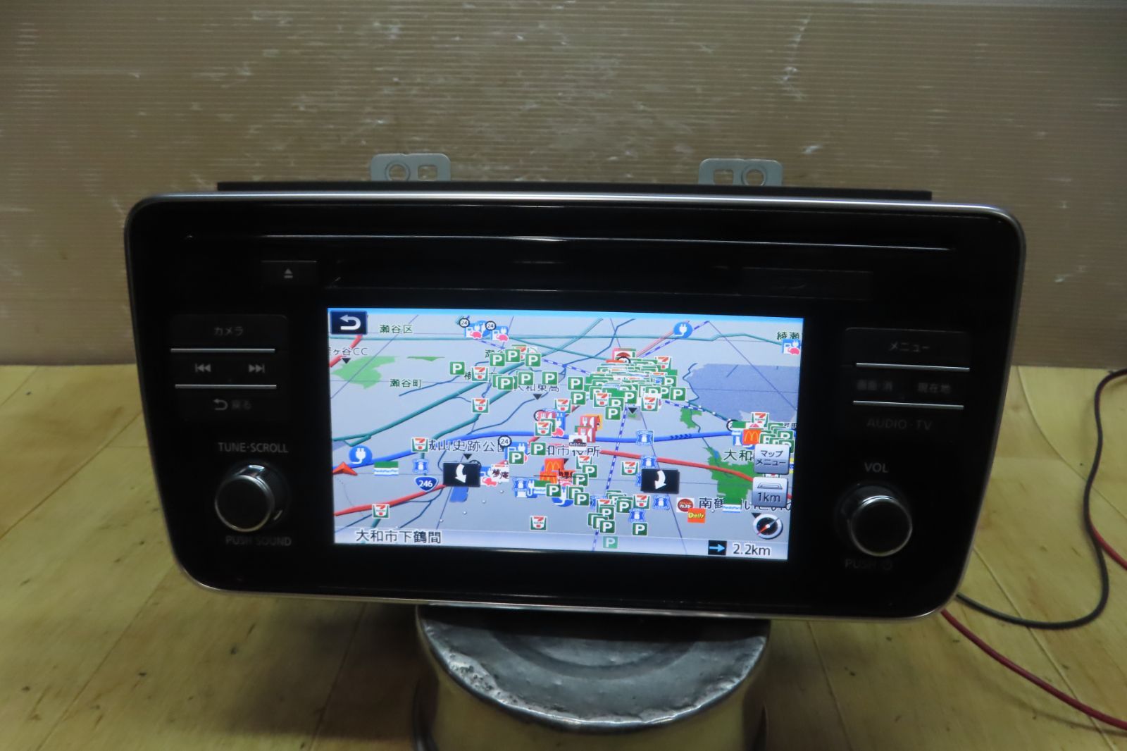 地図2021年 付 F 5089 リーフ ZAA ZE 1 QY 8605 25915 5 SN 3 C ナビ Bluetooth内蔵 CD DVD再生OK 本体のみ