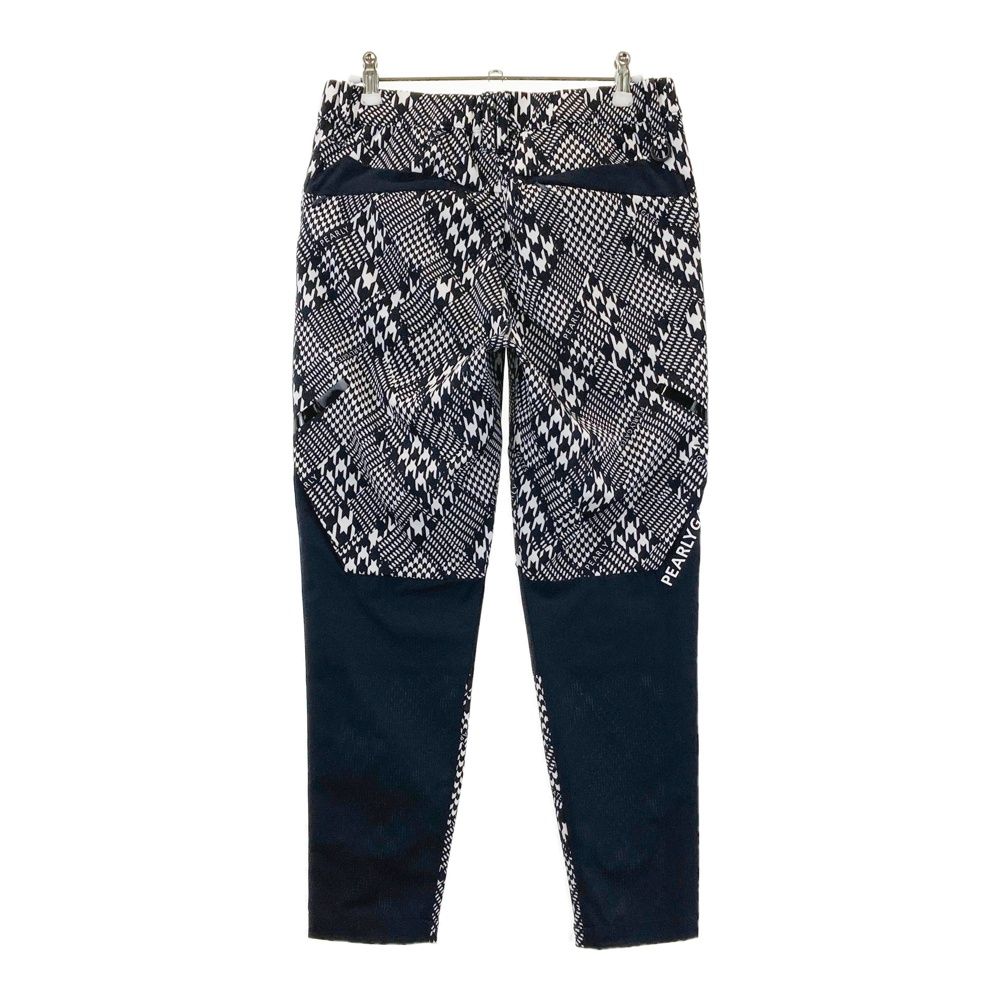 サイズ 1 PEARLY GATES パーリーゲイツ モデル ロングパンツ グレンチェック柄 ネイビー系 ゴルフウェア レディース ストスト