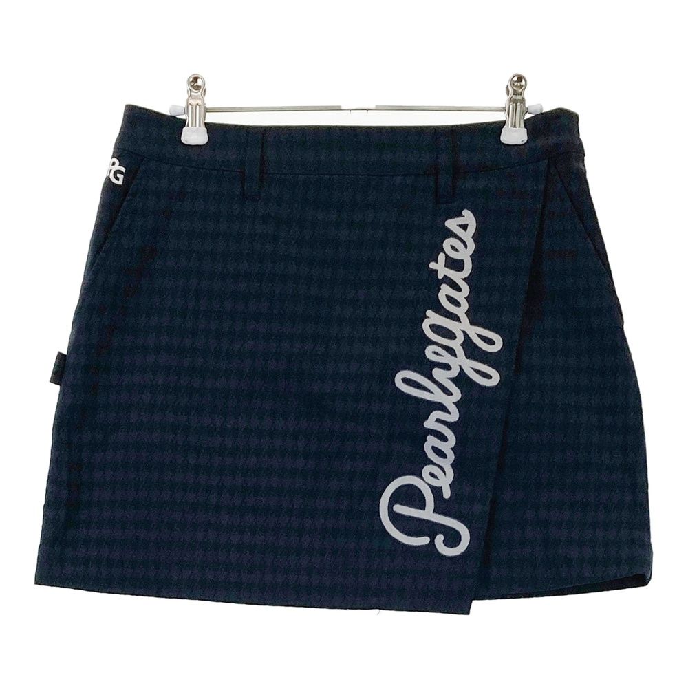 サイズ 1 PEARLY GATES パーリーゲイツ スカート 千鳥 ネイビー系 ゴルフウェア レディース ストスト