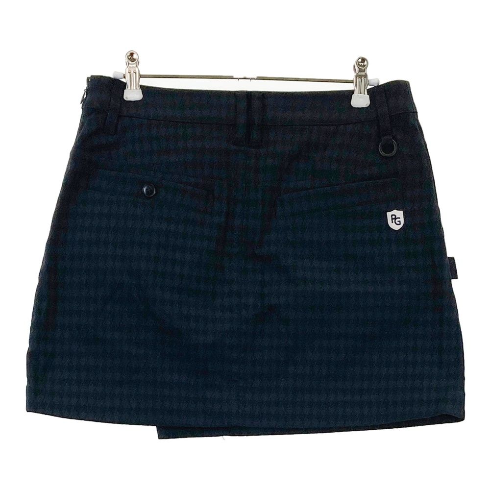 サイズ 1 PEARLY GATES パーリーゲイツ スカート 千鳥 ネイビー系 ゴルフウェア レディース ストスト