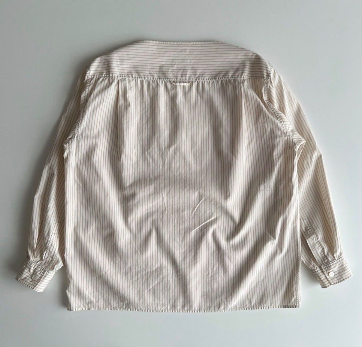 エルメス　マルジェラ期　シルク100%　プルオーバー　ブラウス　ボーダー　34 HERMES】【ヴァルーズ】【マルジェラ期】【フランス製】【トップス