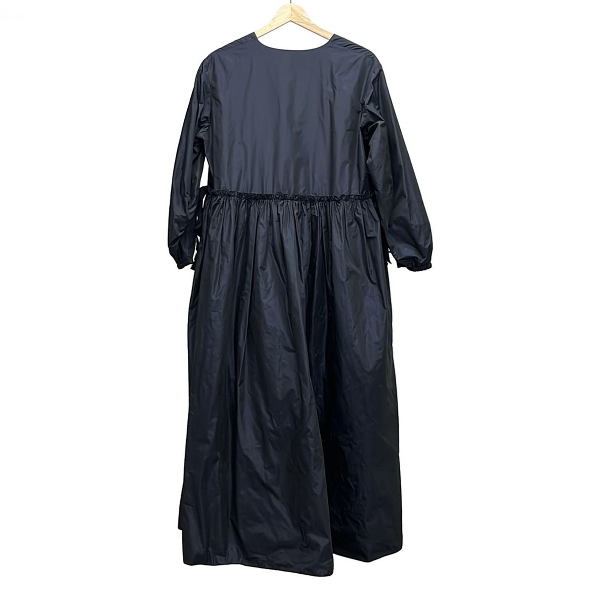 Drawer ドゥロワー ワンピース サイズ38 M レディース - ネイビー Vネック 長袖 ロング